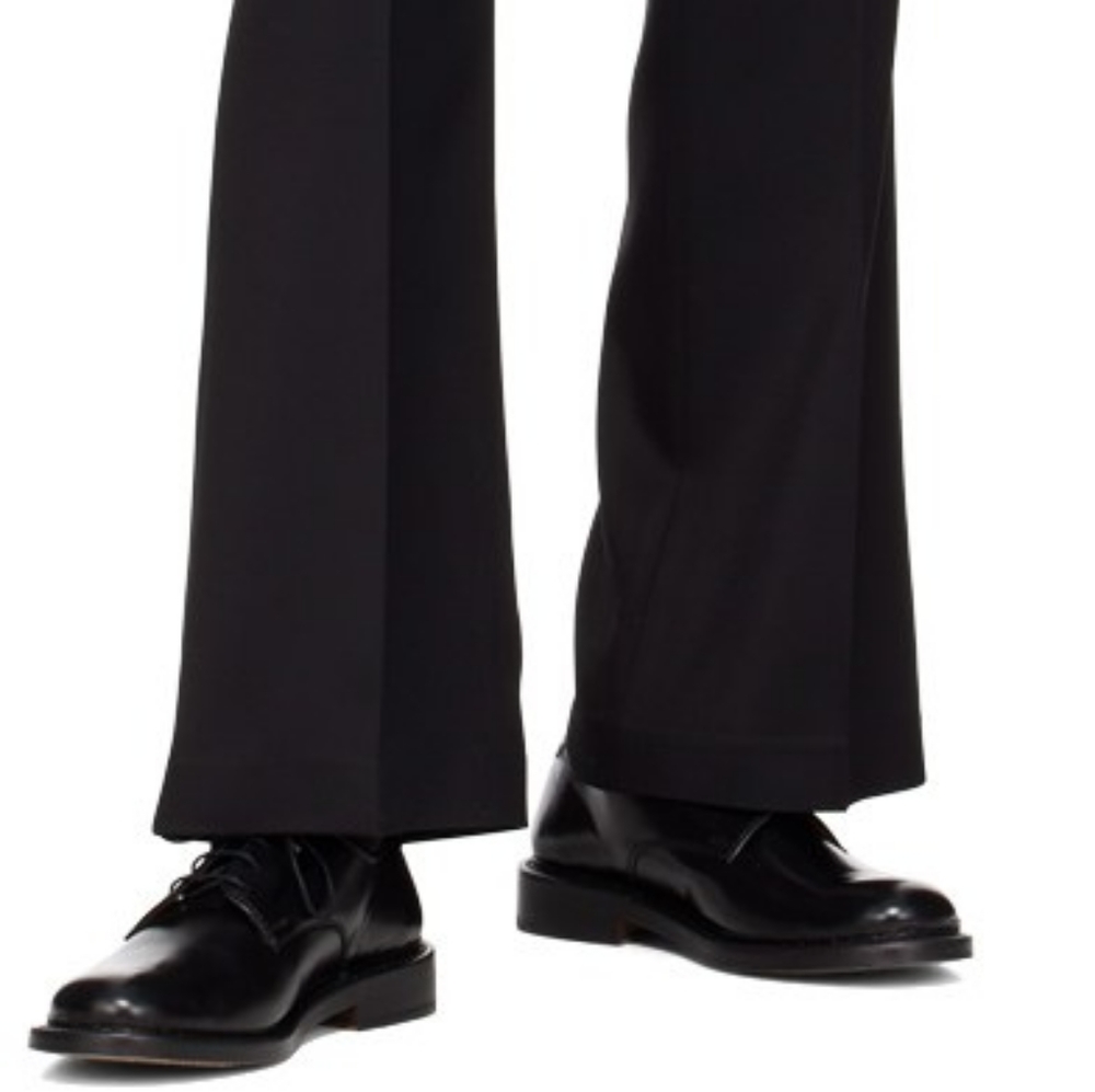 RECTO Black Flared Trousers made in Japan